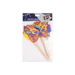 Accesorios para fotomatón, 10 piezas de mariposas y coronas coloridas para diversión en fiestas - Product Image 1
