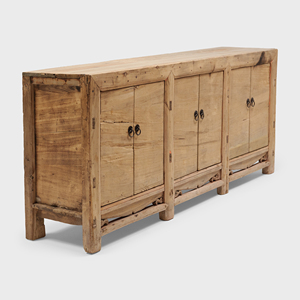 Factory Direct Durable Multifunction Solid Wood <b>Sideboard</b> Cabinet Customizable Finish Modern Design Dining <b>Kitchen</b> Storage - Product Image 6