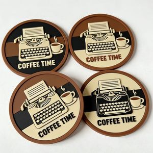 Sous-verres en silicone souple personnalisés super absorbants pour boissons, sous-verres en papier pour bière, sous-verres de voiture – Vente en gros - Product Image 1