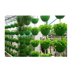 garden bowl shaped vertical hydroponics growing tower for vegetable and flower