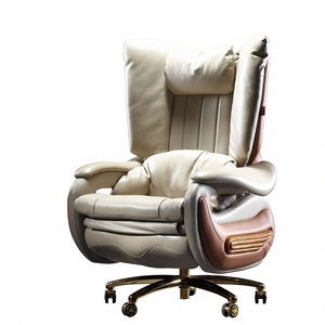 Genuine <b>Leather</b> <b>Chair</b> <b>Reclining</b> Ergonomic Comfortable Sliding Long-time Sitting Home Nap Office E-sports YKL-A-953 Ergonomic Des - Product Image 3