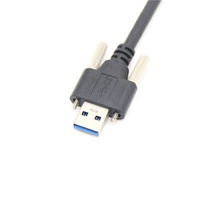 Kabel usb 3.0 Tipe a male ke tipe b, 1m dengan sekrup dudukan Panel