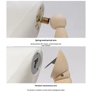 Mannequin en plastique PP sans tête, version coréenne, adulte, épaules plates, angle <span class=keywords><strong>droit</strong></span>, femme, demi-corps, pose debout, pour bijoux - Product Image 3