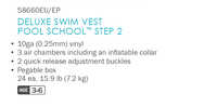 Gilet de sauvetage gonflable INTEX 58660 pour enfants, idéal pour la piscine et les activités aquatiques de luxe