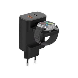 EU Cắm Sạc Nhanh 30W cổng kép PD sạc nhà + 2.5W sạc đồng hồ không dây - Product Image 1