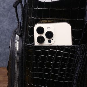 Mochila de Silicona con Estampado de Piel de Cocodrilo para <span class=keywords><strong>Hombre</strong></span>, con Cordón Ajustable, Gran Capacidad, para Viajes, Venta al Por Mayor - Product Image 6