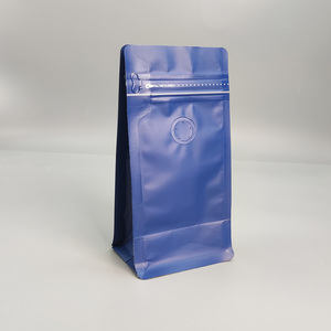 Sacs d'emballage pour café personnalisés à fond plat avec valve unidirectionnelle et fermeture éclair de qualité supérieure - Product Image 5