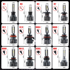 Vente en gros d'ampoules LED pour voitures 90W 10000lm, accessoires automobiles, ampoules LED Canbus H1 H3 9005 9006 9012 H4 H7 H11, ampoule de phare LED - Product Image 6