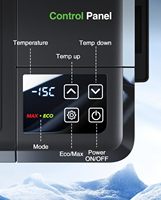 Réfrigérateur de voiture grande capacité 25L 26QT, réfrigérateur à compresseur 12V 24V, glacière électrique alimentée par batterie