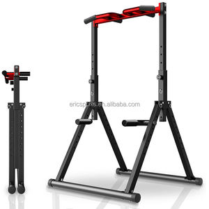 Torre de Ejercicios Plegable de Hierro Fundido, Estación de Flexiones, Barra de Dominadas, Equipo de Fitness Independiente para Gimnasio en Casa, Entrenamiento de Fuerza, 700 LBS - Product Image 4