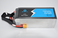 Sinxpower OEM FPV Baterai Solid State LiCoO2 6S 22.2V 12000mAh Kapasitas Tinggi Tingkat Pengosongan 25C Garansi 12 Bulan 800 Siklus