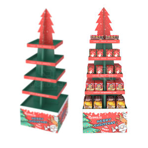 Estante de exhibición de cartón para Navidad, estante de cuatro lados para regalo de Año Nuevo y Navidad, para Centro Comercial - Product Image 6