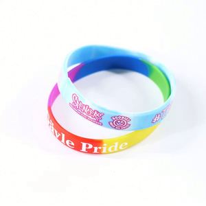 ขายส่งกำไลข้อมือซิลิโคนกันน้ำแบบสบายๆ สีสันสดใส ของขวัญแฟชั่น กำไลข้อมือซิลิโคนสำหรับเล่นกีฬา - Product Image 4