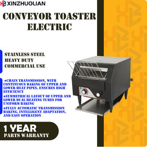 Grille-pain électrique automatique commercial à convoyeur, acier inoxydable noir, homologué CE, 2,24 kW, 220-240 V, pour la restauration et les restaurants - Product Image 2