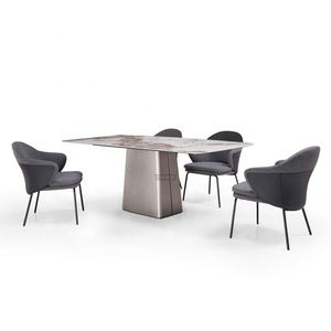 Ý Sang Trọng Thiết Kế Hiện Đại Đồ Nội Thất Phòng Ăn Antique Brass Kim Loại Cơ Sở Arketipo Biểu Tượng Bằng Đá Cẩm Thạch Bàn Ăn - Product Image 6