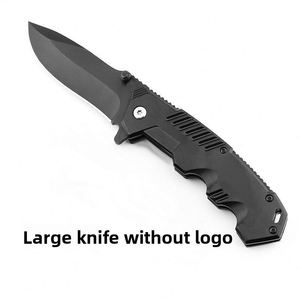 Cuchillo Plegable de Acero Inoxidable Personalizable para Exteriores, Mango de Acero, para Camping, Supervivencia, Caza, Soporte OEM Disponible - Product Image 3