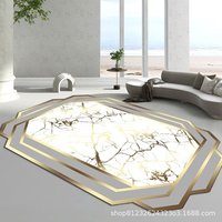 Une usine chinoise vend des tapis 3d imprimés numériquement en velours cristal de grandes tailles, tapis et cugs lavables en machine