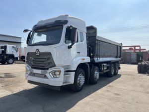 รถบรรทุกฮาวโอ 8x4 ยูโร 2 ดีเซล รถบรรทุกขนาดเล็กใหม่สำหรับงานเหมือง รถดัมพ์ 12 ล้อ บรรทุกได้ 11-20 ตัน พวงมาลัยซ้าย กล้องมองหลัง 251-350 แรงม้า 6-8 ลิตร - Product Image 2