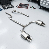 Système d'échappement Audi A3 A4 A5 A6 A7 A8 C7 3.0t Sportback Varex Catback Downpipe Tip en acier inoxydable poli miroir