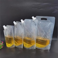 Emballage de liquide en poudre de savon à lessive recyclé personnalisé de 500ml 1L sac à succion à bec verseur sacs de recharge pour lavage sachets à bec verseur pour détergent