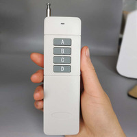 3000m Télécommande ABCD 4 Boutons Émetteur Longue Portée Distance Émetteur Grand Bouton 433Mhz