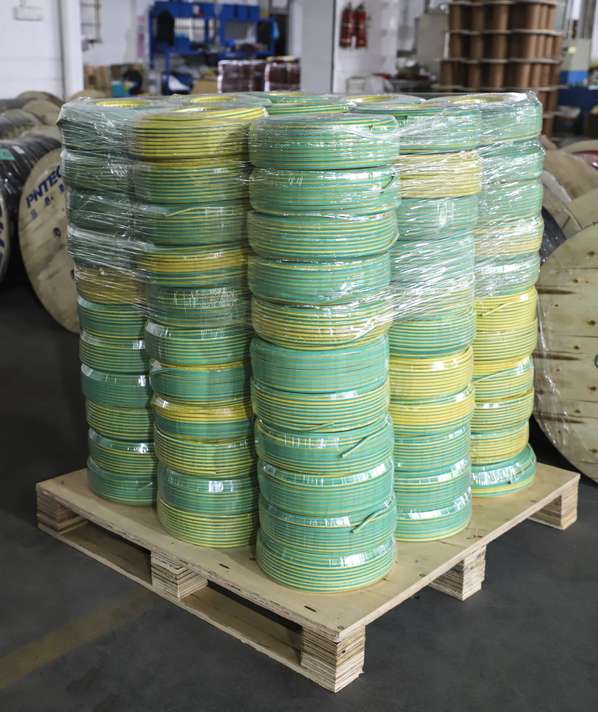 PVC Oxygen-free copper conductor 10mm2 Yellow Green ground wire earth cable electric wire cable
