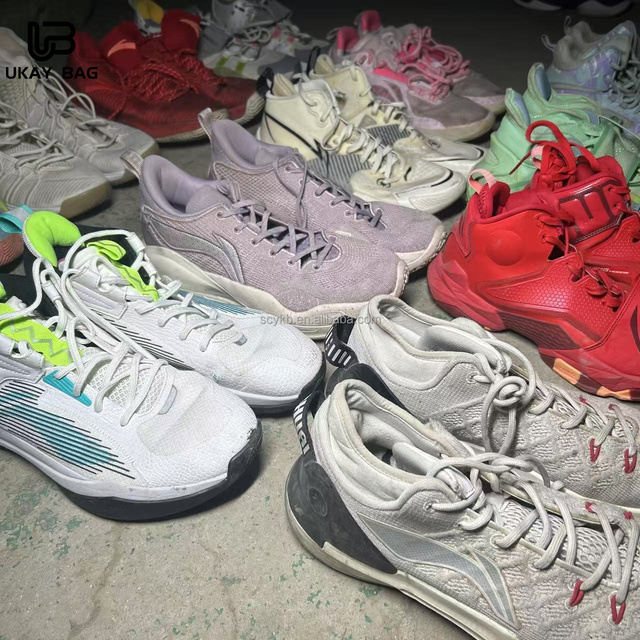 Wholesale Summer Used Branded Basketball Shoes with Cushioning High Quality Factory Ukay Fashion for Men