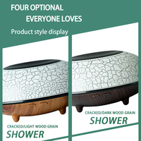 Diffuseur d'arômes d'huiles essentielles portable intelligent à ultrasons professionnel pour la maison, avec effet bois craquelé et humidificateur d'air parfumé