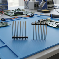 Connecteur de bornier en laiton, pas de 2,54 mm, simple rangée, double rangée, 4, 10, 20, 40 broches, droit, DIP, SMT, pour PCB automobile