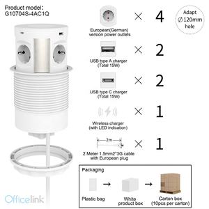 Prise électrique Pop-up de haute qualité, avec puissance rétractable pour conférence - Product Image 3