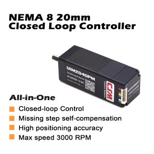 Moteur pas à pas intégré CSM UIM2040PM NEMA 8, 16-24VDC 0.6A, module de contrôle de direction à impulsions en boucle fermée - Product Image 2