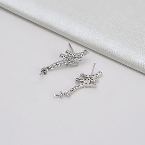 Japanese and Korean S925 <b>Silver</b> Ear Wire Plated Gold <b>Long</b> Tassel <b>Earrings</b> Women's DIY Handmade Pearl Jewelry - Product Image 4