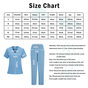 Uniforme chirurgical extensible Spandex Polyester vêtements de travail maternité gris anatomie Anti-rides toutes tailles femmes hommes Salon uniformes - Product Image 6