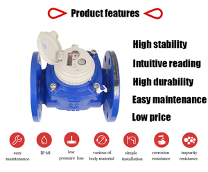 Alta Qualidade Dn80 Medidor De Água De Ferro Fundido Flange Horizontal Parafuso Asa IP68 OEM/ODM Personalizado Ferro Fundido Woltman Medidor De Água - Product Image 5
