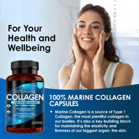 Meilleures capsules de collagène pour adultes Suppléments de beauté pour améliorer la santé des articulations des ongles de la peau pour les femmes et les hommes