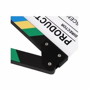 Panneau de clacsonnement en <span class=keywords><strong>film</strong></span> acrylique à rayures colorées pour tournage de films, vidéos, studio, vlog et accessoire de photographie - Product Image 6
