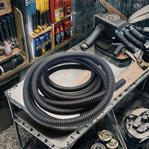 Conduit spiralé électrique flexible en PVC noir de 1/2 pouce fabriqué en PVC durable avec cordons de traction - Product Image 5