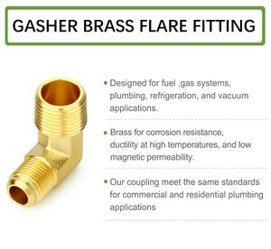 Latón 90 °   Adaptador de Codo Flare X Macho SAE 1/8"-3/4" con Rosca UNF <span class=keywords><strong>para</strong></span> Sistemas de Refrigeración y <span class=keywords><strong>Gas</strong></span> - Product Image 5