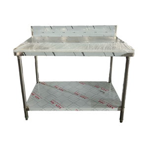 Mesa de acero inoxidable comercial Victory con Backsplash Inox Bench Equipo de catering para hoteles y restaurantes - Product Image 3