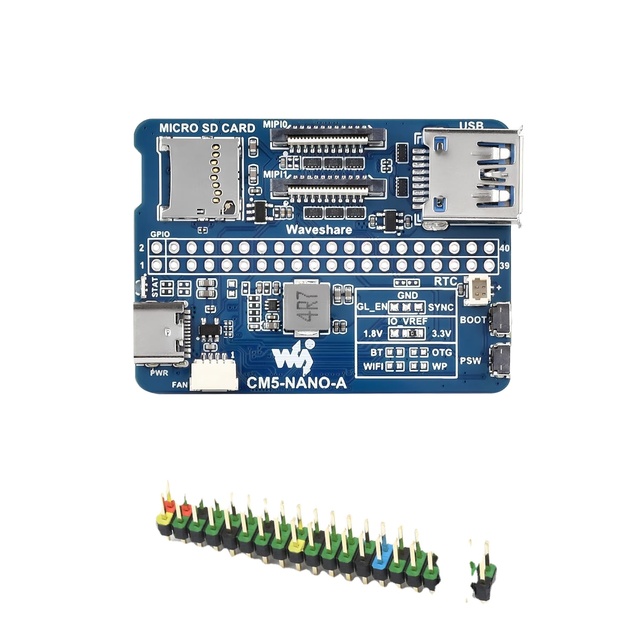 Nano Base Board (A), Aismartlink Compatible with Raspberry Pi Compute Module 5 Base Board for CM5 Lite/eMMC