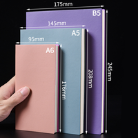 Cahier A5/A6/B5 avec impression de logo personnalisable 100 feuilles de papier Dowling pour réunion de conférence en cuir PU pour bureau et collège