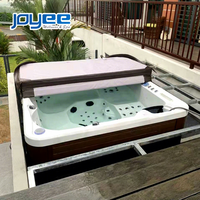 JOYEE Spa extérieur de luxe pour 6 personnes, bain à remous avec contrôle Balboa et éclairage LED, certifié CE, OEM/ODM