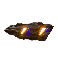 SJC Auto Car Parts V3 Exclusive Smoked/Shadow para BMW Serie 4 G22 G82, Luces Delanteras Tricolor Amarillo, Blanco y Ámbar DRL 2021-2024