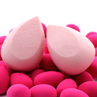 Éponge de maquillage avec LOGO personnalisé, outils de maquillage Extra doux, hydrophiles, éponges de mélange, rose clair, 2022 pièces