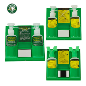 Venta al Por Mayor de Estación de Lavado de Ojos Portátil de Pared con Botella de Lavado de Ojos de Emergencia de 500 ml, Espejo y Kit Médico de Emergencia - Product Image 1