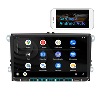 Autoradio Bluetooth avec écran tactile 9 pouces pour VW Golf 5, compatible CarPlay et Android Auto sans fil, radio FM, Mirror Link, recharge USB