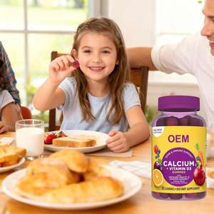 Caldo-vendita professionale di calcio di fabbrica + vitamina D3 Gummies-integratore di supporto osseo e immunitario - Product Image 5