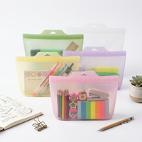 Sac de conservation alimentaire en silicone sans BPA, réutilisable, personnalisable avec logo, compatible four et congélateur, qualité alimentaire