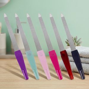 Lime à ongles droite promotionnelle Ametrine Surgical, en acier inoxydable double face, réutilisable, durable, avec manche en plastique, grain 100 - Product Image 3