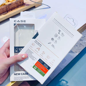 Minimalist Size‑marked Window <b>Paper</b> <b>Box</b> For Magnetic Phone Case Retail Packing - Product Image 3